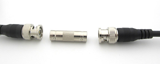 Bnc straight-through female to female adapter butt connector