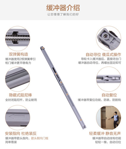 图特309推拉门滑轮带阻尼缓冲橱柜移门配件 木门衣柜趟门轮热卖 - 图2