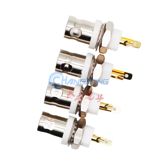 全铜带绝缘BNC-50KY母座50欧BNC同轴连接器BNC面板连接器Q9插座