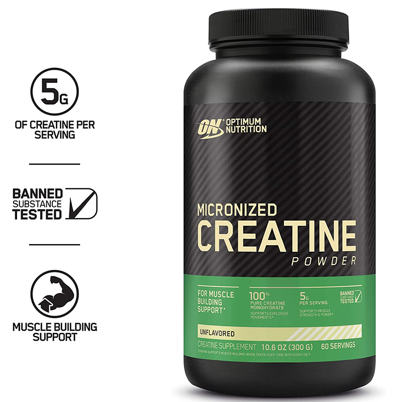 美国ON奥普帝蒙一水纯肌酸粉健身爆发力量举体考Optimum Creatine-图2