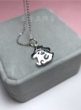 PompomPurin布丁狗925纯银项链