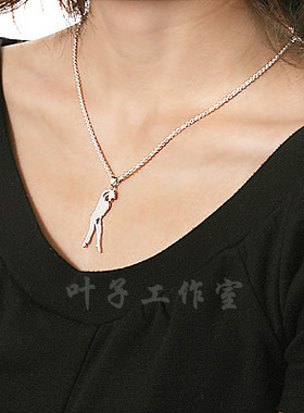 迈克尔杰克逊永恒的舞者纯银项链