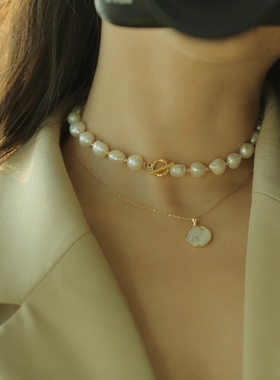 项圈异形淡水手工制作法式复古