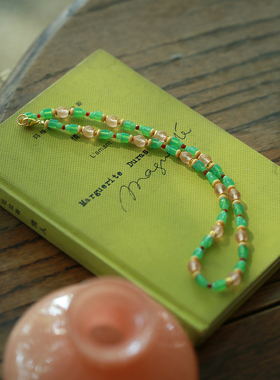 琉璃女新中式项链原创设计