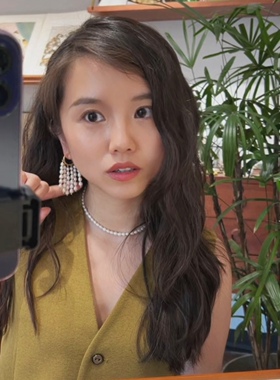 法式复古珍珠女原创设计耳环耳钉
