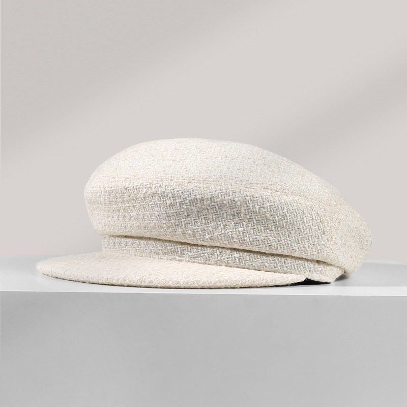 秋冬款画家帽女小香风时尚优雅贝雷帽纯色简约八角帽户外休闲百搭,淘宝优惠券,粉丝福利购,淘宝优惠卷