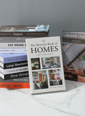 折叠简约客厅书架ins道具摆设北欧风格假书仿真书装饰品摆件酒柜