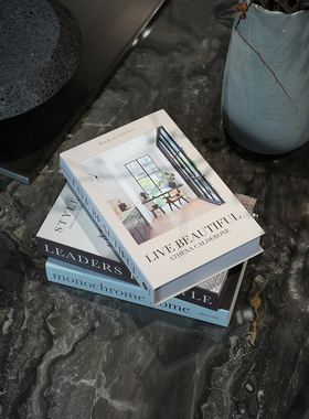 简约现代道具书家居工艺品摆件装饰书仿真书英文系列假书仿真书