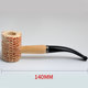 Corn cob pipe, novice entry pipe, large disposable curved pipe, straight pipe, hospitality pipe with flue