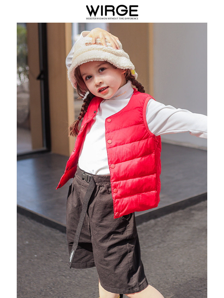 韦氏正品童装儿童羽绒马甲男女童纯色白羽绒保暖马夹薄款羽绒背心,淘宝优惠券,粉丝福利购,淘宝优惠卷