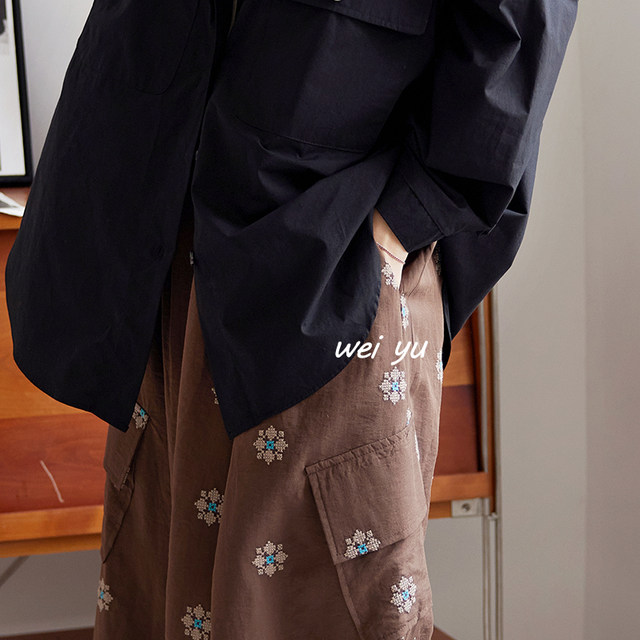 Plus size women's printed skirt 2025 spring and autumn new style