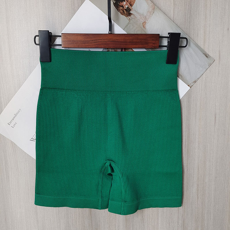 2023高腰提臀健身裤无缝针织螺纹女运动紧身裤提臀瑜伽裤短裤,淘宝优惠券,粉丝福利购,淘宝优惠卷