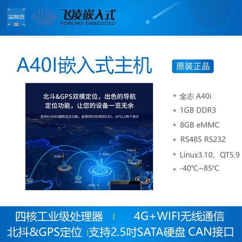 FCU2401 飞凌嵌入式工控机ARM Linux全志a40i开发板网关充电桩 - 图2