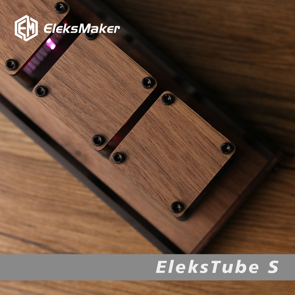 EleksTube S｜RGB拟辉光管时钟 DIY套件 LED桌面创意摆件男友礼物-图0