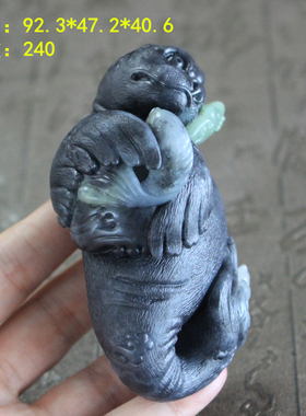 n获奖作品！!稀有好墨玉籽料