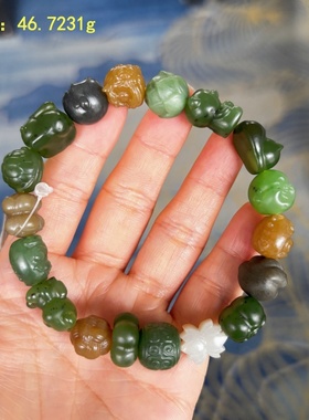 全籽料手串/手链新疆和田玉