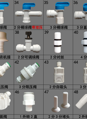 单向阀2分快速接头净水器接头