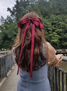 飘带日系仙气百搭弹簧夹