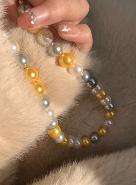 楚楚饰品施家彩珠珍珠项链