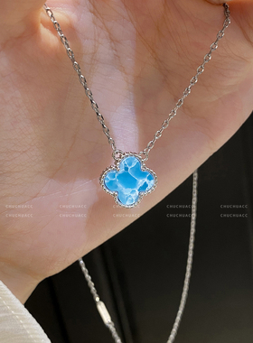 【勇气◆潜力】蓝色彼得石耳钉项链精致轻奢高级感时尚饰品