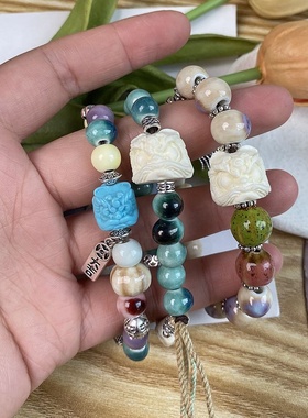 2026时尚手链夏季女感饰品百搭手工编织小清新原创简约闺蜜森系新