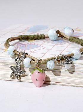 2026时尚跑江湖地摊产品小雏菊手链饰品 日韩简约可爱ins风简约