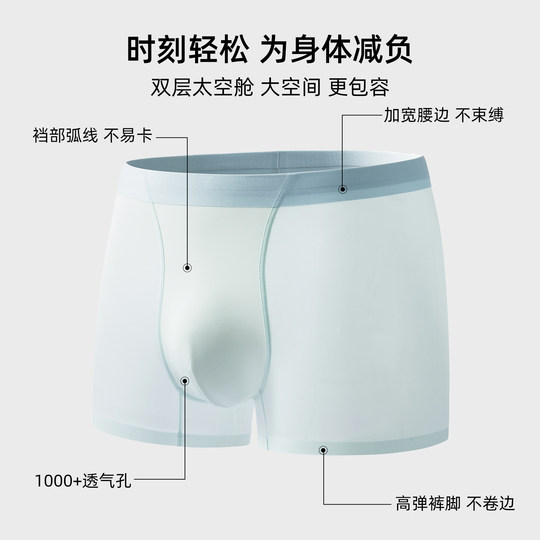Six Rabbits breathable crotchless men's underwear