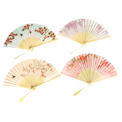 花喜爱 网红新中式折叠扇子古风花束装饰材料手工diy花艺资材 - 图3