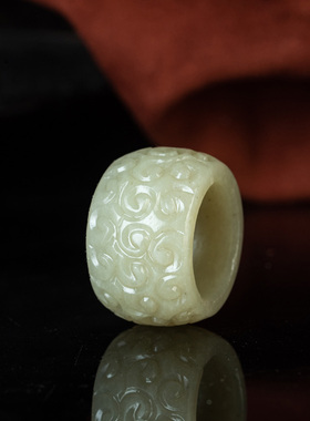 清代精品包邮扳指老和田玉