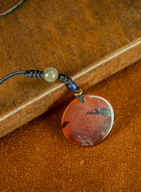 【秒杀】天然老坑风景石画玛瑙片绝美设计款手机挂件包挂项链包邮