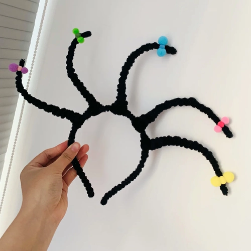 Милый ободок, черный забавный Бибикар Толокар Плазмакар с косичкой, xэллоуин, наряжаться