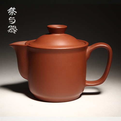 三希堂朱泥紫砂壶茶壶大容量260ml敞口茶壶男士C55茶具功夫茶壶 - 图1
