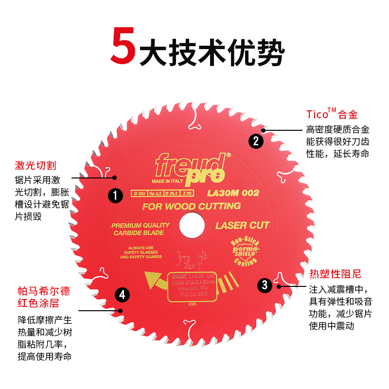 新品正品锐无敌FREUD锯片 4寸10寸切割机角磨机手磨机专业级圆切-图1