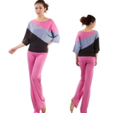 Летний лонгслив, одежда для йоги, комплект для спортзала, спортивный костюм, в корейском стиле, длина миди, свободный крой