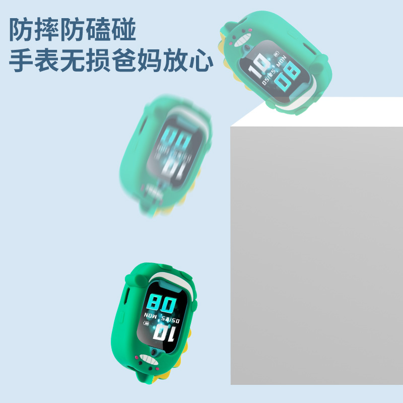 适用小寻A9/D1/T5/X5/YES3pro儿童电话手表硅胶挂脖吊坠保护套绳 - 图2