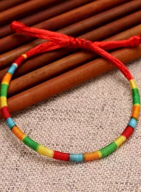 端午节五彩绳手工编织手绳