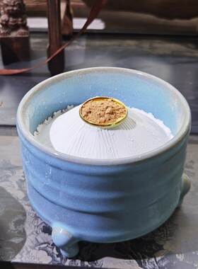 黄铜碟叶片隔火熏香电熏炉空熏用
