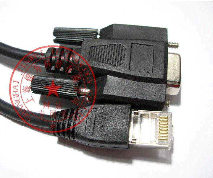 定制串口服务器RJ45转DB9孔RS232线 CBL-RJ45F9-150适用:摩莎MOXA_虎窝淘