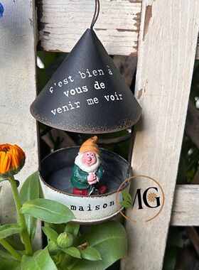 ins铁艺复古做旧鸟笼挂件装饰日系zakka花园杂货外贸出口鸟屋喂食