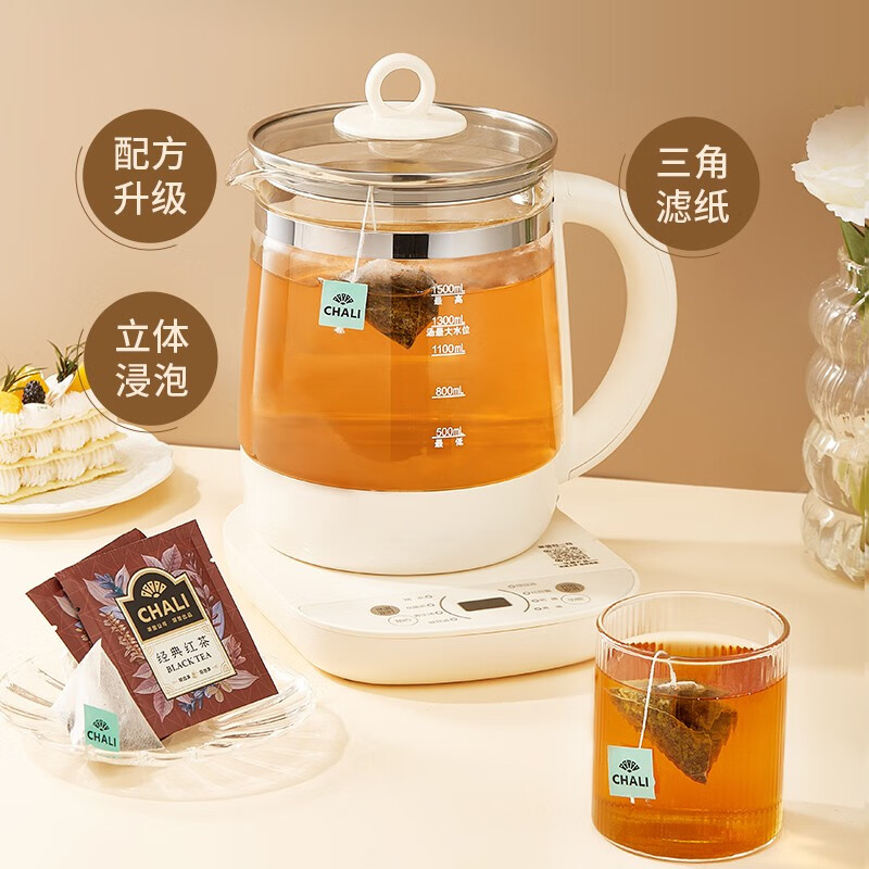 肖战代言 ChaLi茶里茉莉绿茶红茶乌龙茶组合袋泡茶包企业酒店可用 - 图0