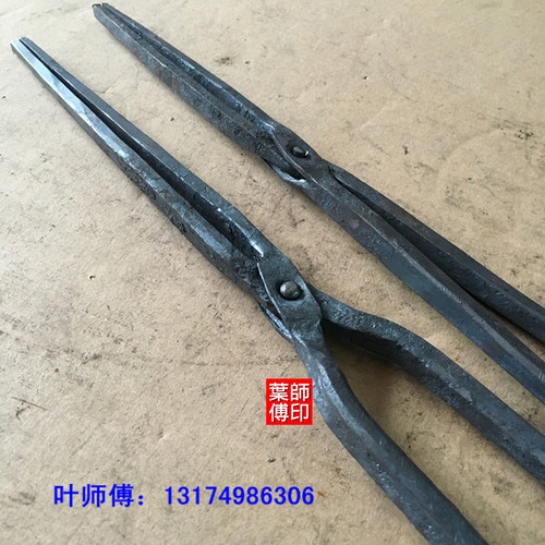 手工夹钳小产品钳尖头夹子尖钳弯扁嘴打铁钳铝锭钳持物夹子固定夹 - 图2