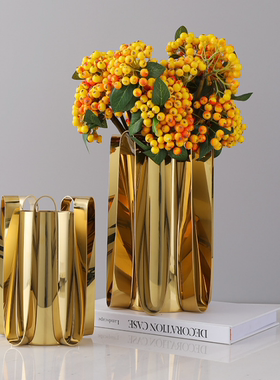 玄关金属银色桌面样板房装饰品