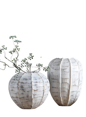 新中式风花瓶会所玄关软装饰品