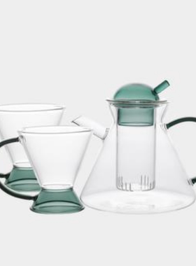 创意玻璃花草茶壶可电陶炉加热