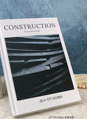 现代新样板房别墅酒店英文书硬壳翻页精装彩色内文道具书假书装饰