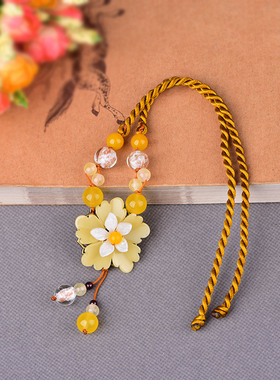 民族风复古吊坠玉髓项链饰品