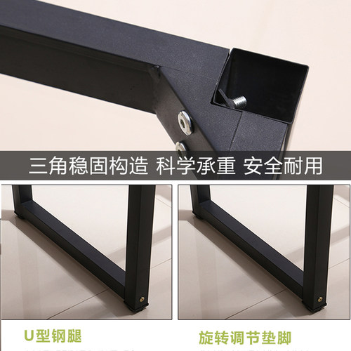 电脑桌台式家用书桌学习桌简易卧室桌子长方形工作台办公桌写字桌 - 图1