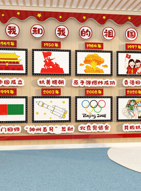 时代先锋人物红色主题班级布置爱国教室装饰幼儿园文化墙环创成品