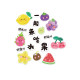 Internet celebrity fruit shop entrance wall decoration mural atmosphere layout cashier image background opening advertising stickers