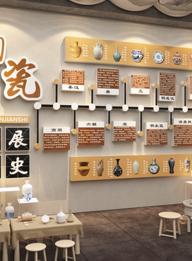 青花瓷环创材料主题成品中国非遗场景传统文化布置幼儿园墙面装饰